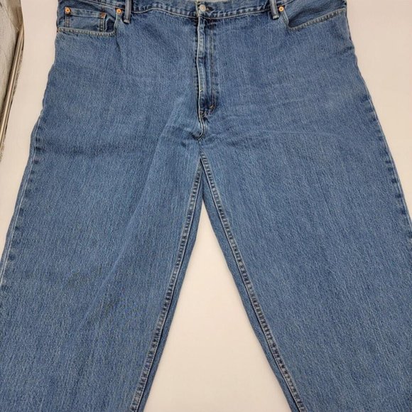 Levi's 560 Men's Comfort Fit Denim Blue Jeans 54x30 (25 high rise short Relaxed - Picture 2 of 11